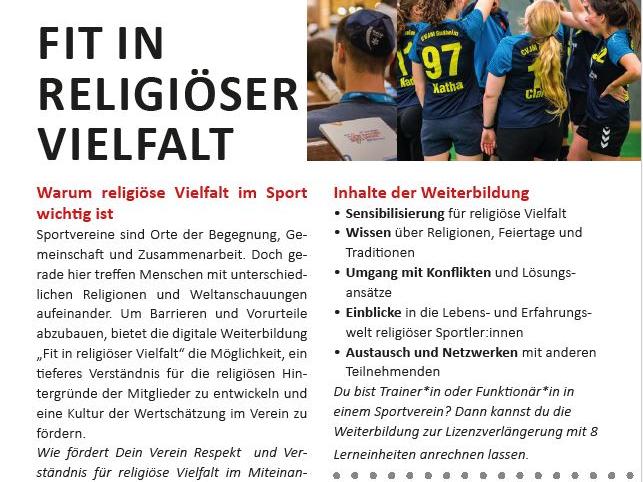Fit in religiöser Vielfalt